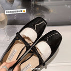 Women shoes Sheii French Bow Pumps Ballet Shoes Women's One-Line Flats office lady party shoes N1-2