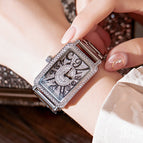 GUOU 8201 Full Diamond Watch Women's Watches Luxury Fashion Rose Gold Ladies Watch Clock Women Watch