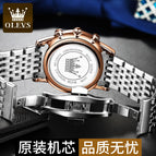 OLEVS Watch for men multi-functional luminous waterproof quartz men watch 2869