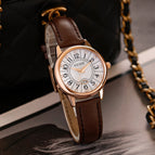 Guou 6044 Watch Women's Fashion Trend Large Dial Belt Quartz Watch Retro Versatile Waterproof Women's Watch