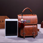 2021 new retro single and double shoulder fashion large-capacity portable female bag backpack 249