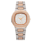 MISSFOX Trendy Fashion Diamond British Watch Full Diamond Waterproof High-end Ladies Watch V292