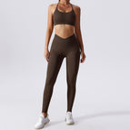 Women yoga suits 2023 new running Sportswear fast drying tight fitness running execise suit women 6921