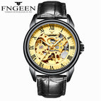 Fngeen Men's Watch Waterproof Fashion Student Men's Watch Double-Sided Hollow Automatic Mechanical Watch 8866