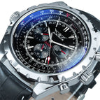 New Jaragar men's fashion leisure hollow multi-functional large dial Automatic mechanical men casual watch SLZf64