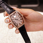 Fashion Net Red New Barrel Genuine Large Men's Watch Belt Diamond Women's Watch Waterproof Watch
