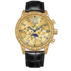 ONOLA ON6834 Fashion New Daikin Watch Multi-Function Automatic Mechanical Leather Watch Men casual