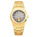 BESTWIN men's watch Round Steel Watch Men's Personality fashion waterproof Quartz Men's casual Watch 936