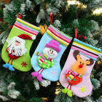 3 PCS Christmas stocking decoration santa christmas boots christmas stocking gift bag christmas decoration home and shop