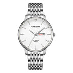 KIMSDUN new watch men's fashion watch double calendar stainless steel belt luminous waterproof high-end quartz watch K-1802B