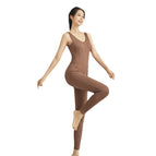 Dancing Dress 2023 Tight Breathable Yoga Clothes Women's Quick-Drying Sports Fitness Clothes Jumpsuit ENY250