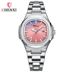 Chenxi Hot Selling Product Steel Watch Couple Luminous Waterproof Simple Fashion Business Calendar Men's and Women's Quartz Watches CX-8222