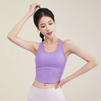 Yoga Clothes Vest Women's Summer with Chest Pad Tight-Fitting Training Sports and Fitness Running Top ENY187