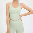 Sports Underwear Women's H-Shaped Beauty Back Yoga Clothes Running Fitness Top Breathable Nude Feel Yoga Vest