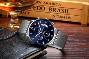 Crnaira Diamond C029 Casual fashion quartz waterproof men's watch