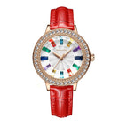 Watch women Ling-shaped cut glass gypsophila female watch simple fashion gift rose gold diamond watch SL5801