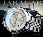 New Jaragar men's fashion leisure hollow multi-functional large dial Automatic mechanical men casual watch SLZf64