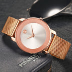 Ultra-thin Stainless Steel Business Mesh strap Men's Watch Classic Simple Casual Waterproof Quartz 2446