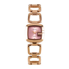 GUOU 8190 Small Dial 25MM Women Watch Quartz Movement Waterproof Gold Plated Steel Strap Simple Ladies Wristwatches