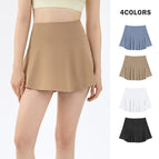 Sports Short Skirt Yoga Clothes Summer Women Running Pleated Tennis Skirt Clothes Anti-Exposure Backing Culottes DS173