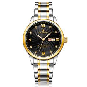 LAOGESHI Loges business casual calendar couple watch men's waterproof automatic mechanical watch