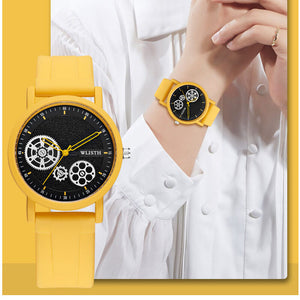 Men's Watch Fashion Temperament Women's Watch Silicone Band Quartz Watch Women's Watch Student Watch S535