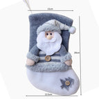 3 PCS Christmas socks Christmas decorations thick flannel Christmas socks pendant Christmas socks gift bag 201932