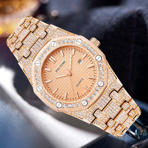 Pintime Watch Men's Hot Sale Waterproof Quartz Men's Watch calendar New casual Watch 2590