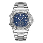 PINTIME watch men's casual explosive quartz calendar business trend waterproof steel fashion men watch