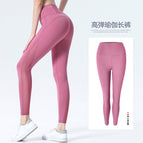 2021 yoga pants running fitness quick drying high waist hip trousers yoga legging 6155