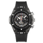 KIMSDUN Men's Fashion Trend Luxury Sports Quartz Chronograph Watch Transparent Watch Military Classic Silicone watches 719D student watch