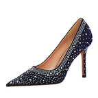 1938-1 Ladies shoes super high-heeled shallow pointy high-heeled shoes women's shoes office lady single shoes