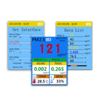 8 in 1 Air Quality Monitor Indoor Outdoor PM2.5, PM1.0, PM10, HCHO, TVOC Detector Meter Tester Temperature and Humidity Sensor