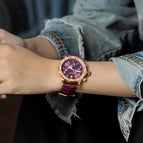 GUOU Watches female personality large dial retro style fashion couple casual neutral watch for women