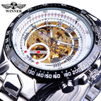 Winner Mechanical Sport Golden Watch Mens Watches Montre Homme Clock Men Automatic Skeleton Watch