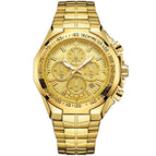 WWOOR 8868 Seven-Pin Men's Sports Steel Belt calendar Quartz Waterproof Watch for men