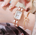 Women's watch Square ancient watch European and American retro small chain braided belt watch quartz bracelet