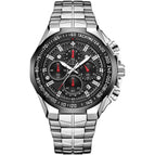 WWOOR 8868 Seven-Pin Men's Sports Steel Belt calendar Quartz Waterproof Watch for men