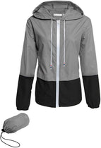Avoogue Raincoat Women Lightweight Waterproof Rain Jackets Packable Outdoor Hooded Windbreaker