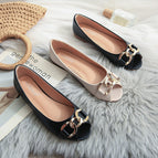 Women's fashion shoes 2022 new flat-bottomed women's shoes with peas for pregnant women wear size ladybugs U17