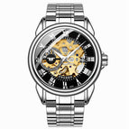 Fngeen Men's and Women's Automatic Mechanical Watch Mesh strap Fashion waterproof casual watch 0020