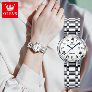 OLEVS New women's Watch fashion simple quartz watch waterproof calendar lady student watch 5575