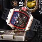 Men's watch New Hot Sale Richard Six-Pin Quartz Watch Barrel-Shaped Running Seconds Multi-Function Men's Watch 1035