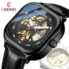 CHENXI Square fashion new automatic mechanical watch men's waterproof business men's casual watch CX-8810A