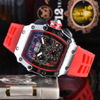 Men's watch New Hot Sale Richard Six-Pin Quartz Watch Barrel-Shaped Running Seconds Multi-Function Men's Watch 1035