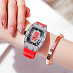 CAROMIO women's watch female ins style trend full diamond big dial girl lady quartz watch 2566