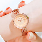 GEDI new fashion waterproof women's watch fashion retro large dial thin strap leisure women watch 14021