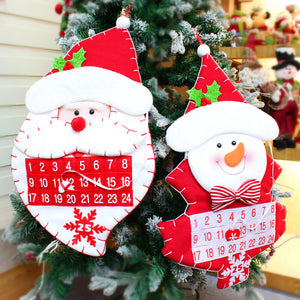 Christmas decorations countdown Christmas calendar Christmas calendar Santa gifts