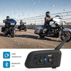 Limited Sale!2PCS/Set EJEAS V6 Pro Helmet Intercom Headset Motorcycle Bluetooth 1200m Interphone Communicator Full Duplex for 6 Riders Waterproof IP65