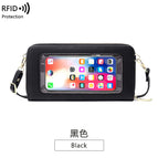 2022 new touch screen mobile phone bag women's single shoulder messenger niche RFID anti-degaussing mobile phone bag Y1665